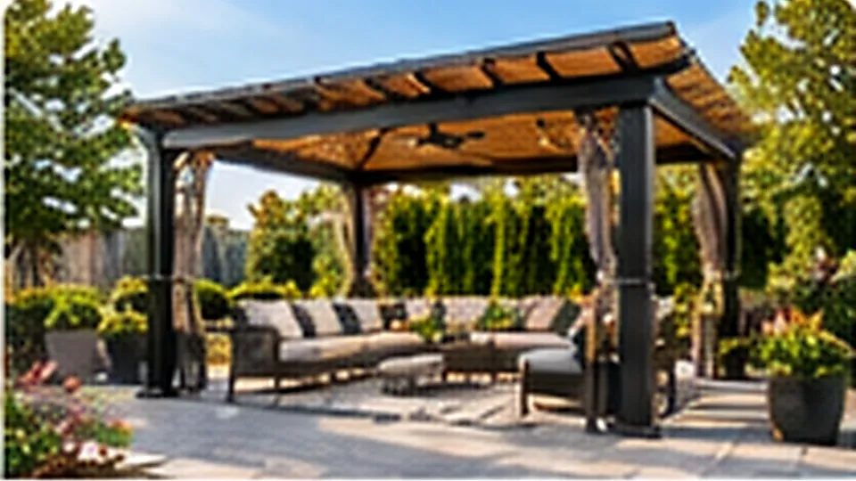 Pergola installation — generated visual